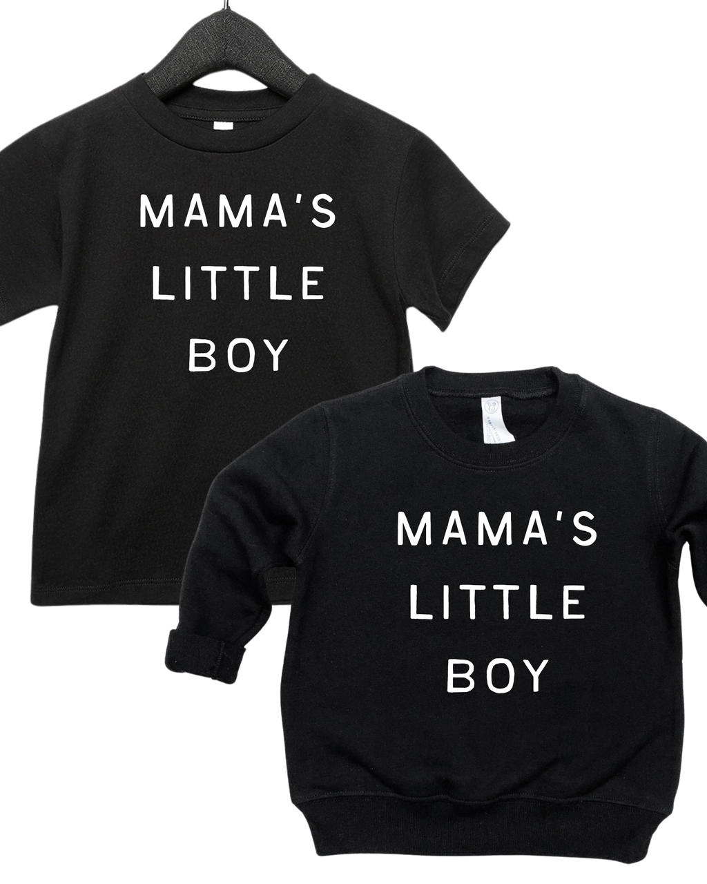 Mama's Little Boy Cotton Tee or Pullover – Minimalist Kids Top
