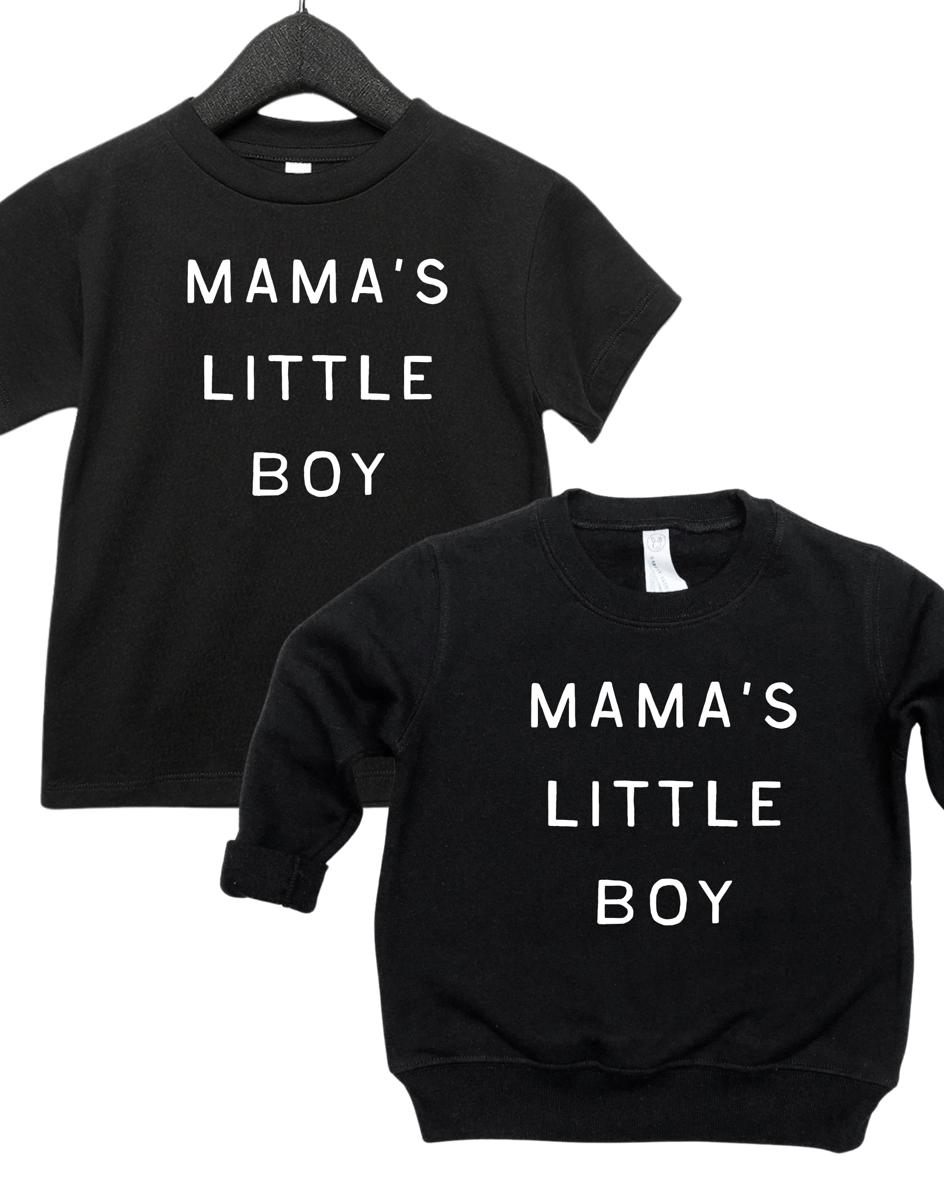 Mama's Little Boy Cotton Tee or Pullover – Minimalist Kids Top
