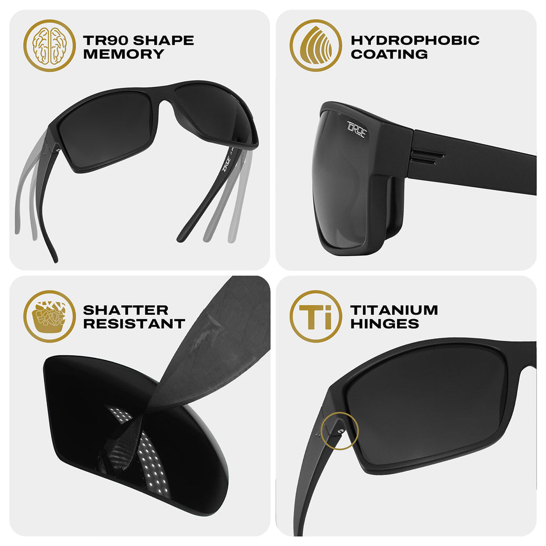 Mojave C3 Black Polarized All-Sport Performance Sunglasses