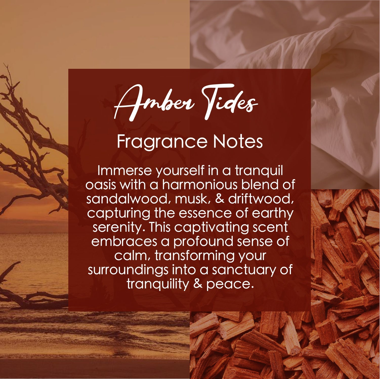 Amber Tides Crystal-Enhanced Premium Coconut-Soy Wax Melts