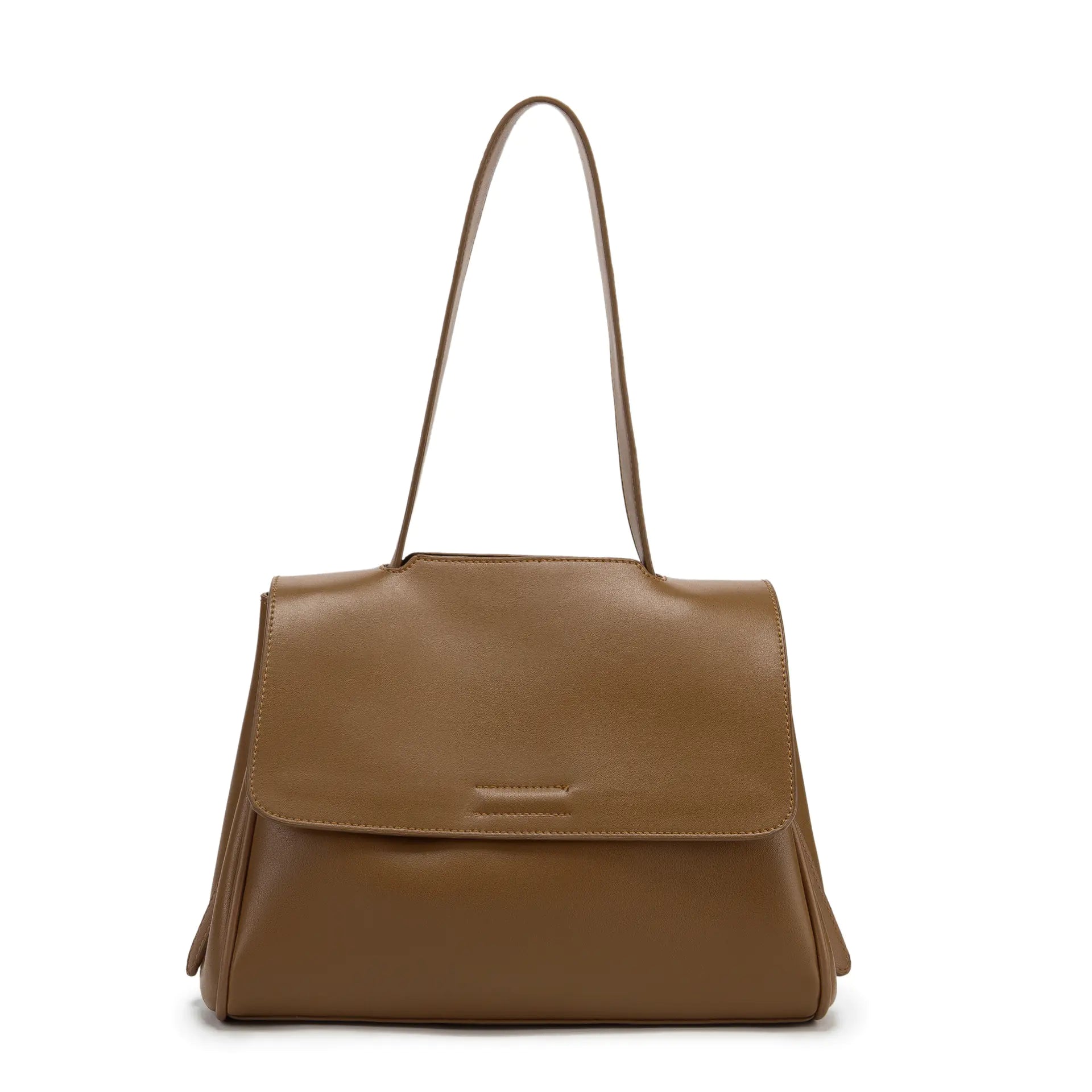 Women's Shoulder Bag - Simple PU Leather Commuter Bag