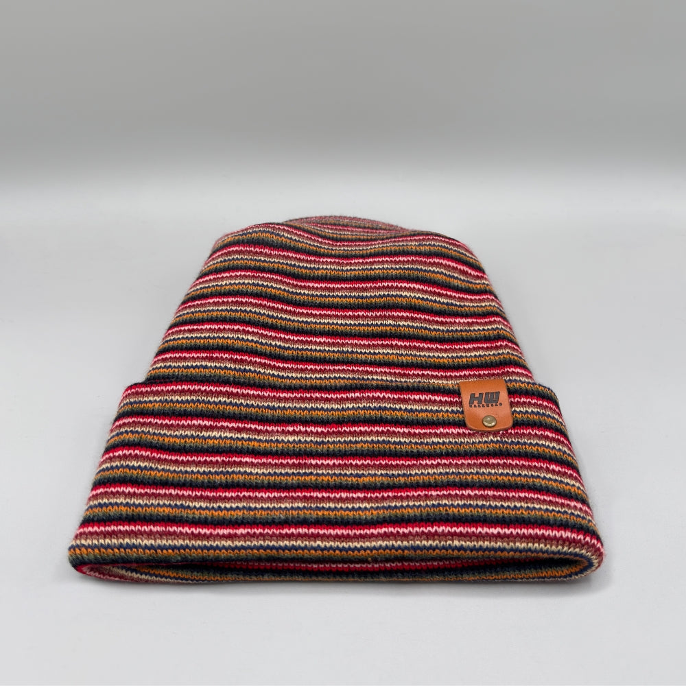 Haakwear H Stitch Beanie, Multi Color Knit Winter Hat, Made in USA
