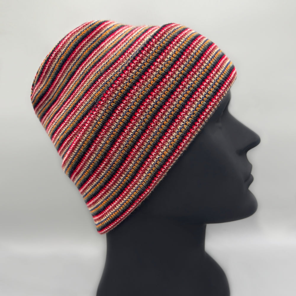 Haakwear H Stitch Beanie, Multi Color Knit Winter Hat, Made in USA