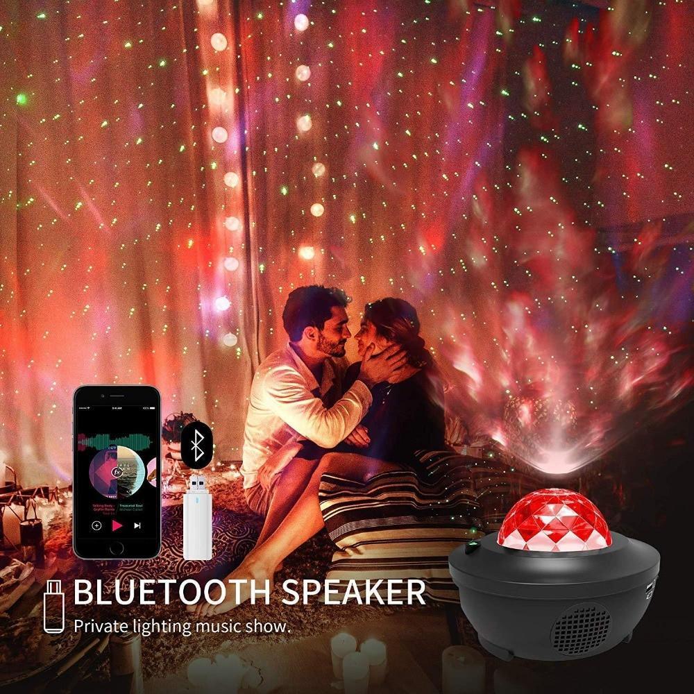 Bluetooth LED Cloud Galaxy Projector Night Light for Kids Bedroom