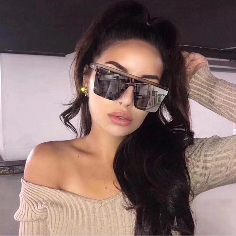 Elegant vintage-style square sunglasses with large frames
