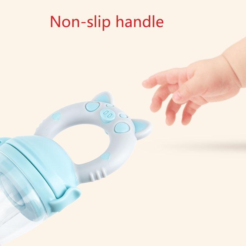 Cartoon Animal Silicone Baby Fruit Pacifier Feeder S-L
