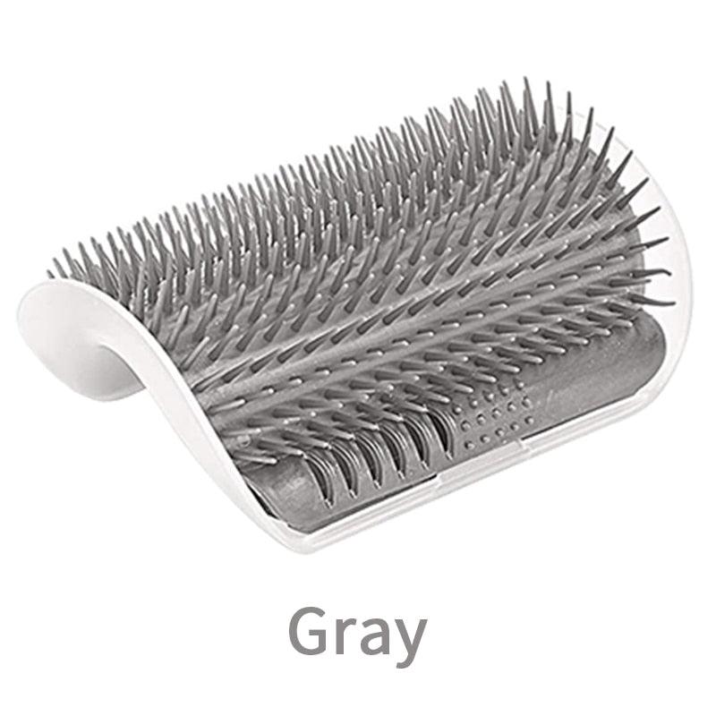 Wall Mounted Self Grooming Cat Massager and Hair Removal Brush