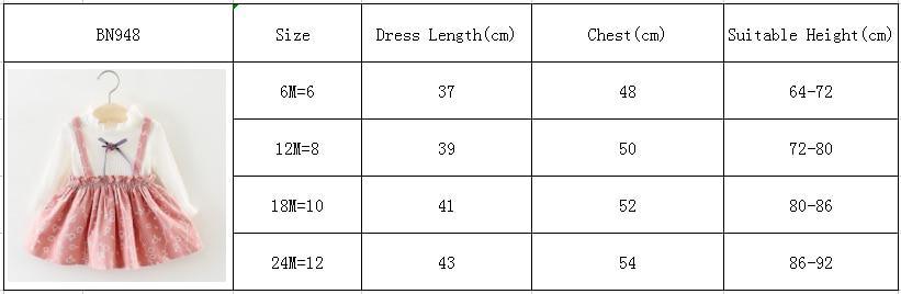 Girls 2-Piece Long Sleeve Dot T-Shirt and Cat Strap Dress Set