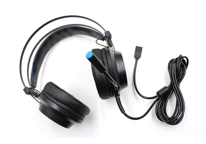 Modern Gaming Headset with LED Lights and Deep Bass for PC and PS4