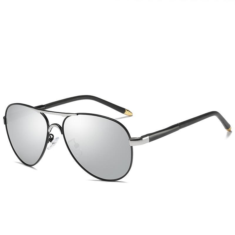 Luxury Polarized Aviator Sunglasses with UV400 Metal Frame