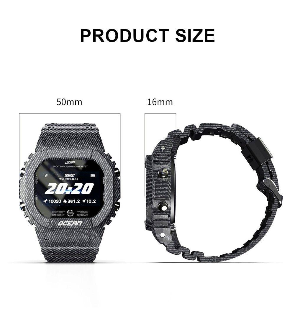 Unisex Smart Sports Watch with Heart Rate & Blood Pressure Monitor