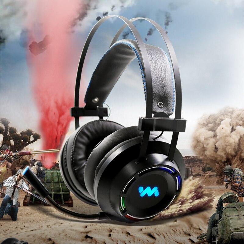 Modern Gaming Headset with LED Lights and Deep Bass for PC and PS4