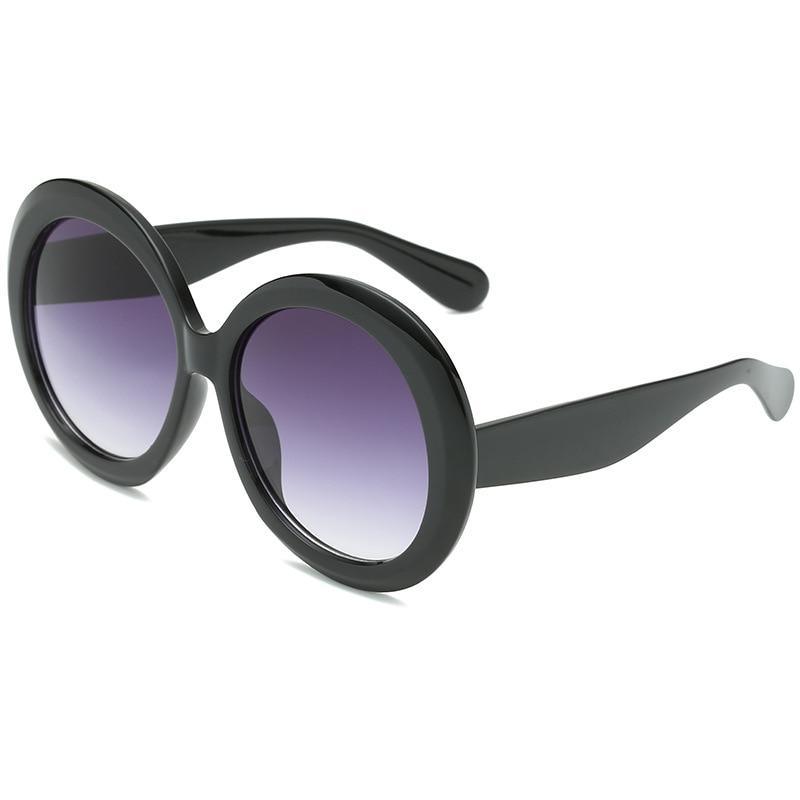 Luxury Oversized Round Oval Sunglasses with Polarized Lenses