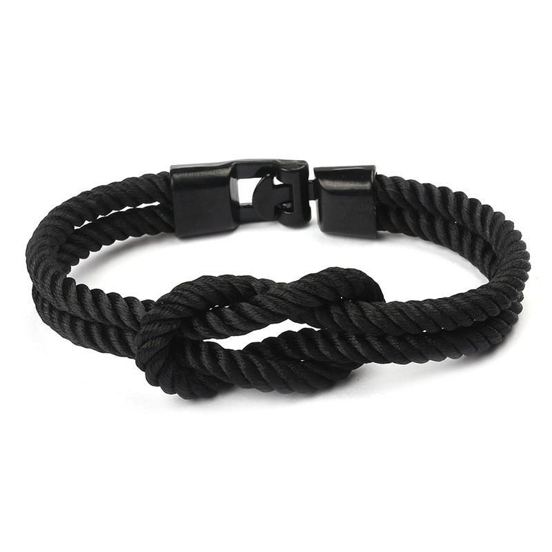 Handmade Multi-Layer Braided Nylon Anchor Friendship Bracelet