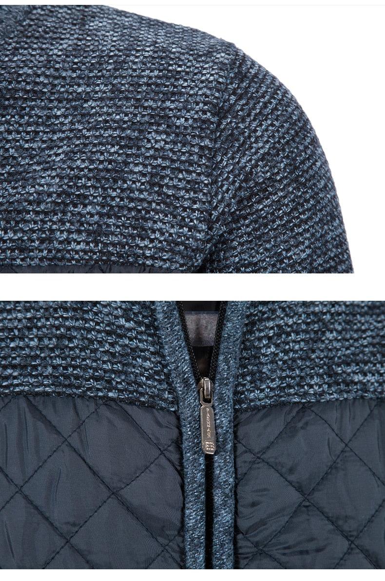 Men's Slim Fit Fleece Jacket Casual Thermal Winter Coat