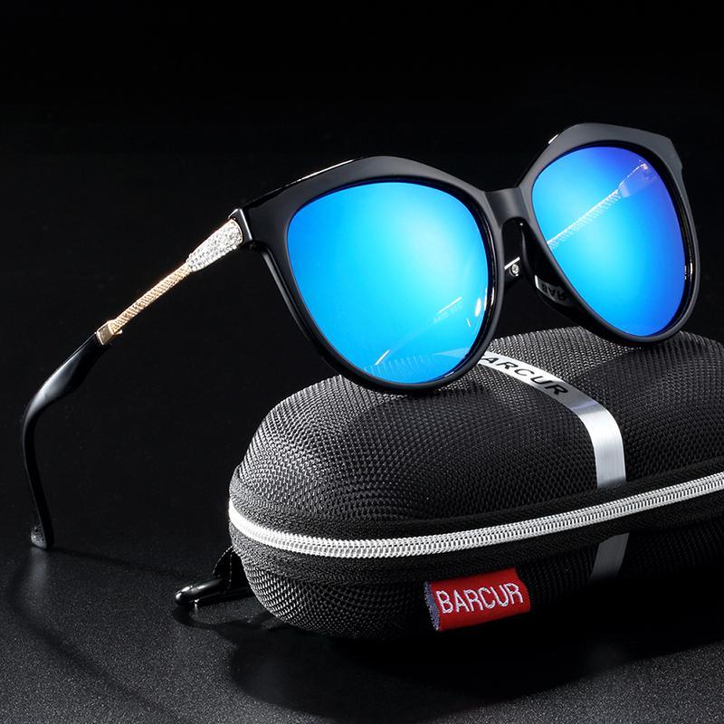 Polarized Cat Eye Sunglasses for Women with Gradient Lenses