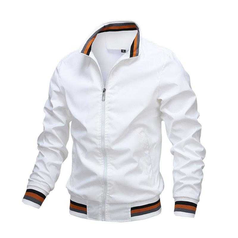 Men's Slim Fit Waterproof Windbreaker Jacket for Spring and Autumn