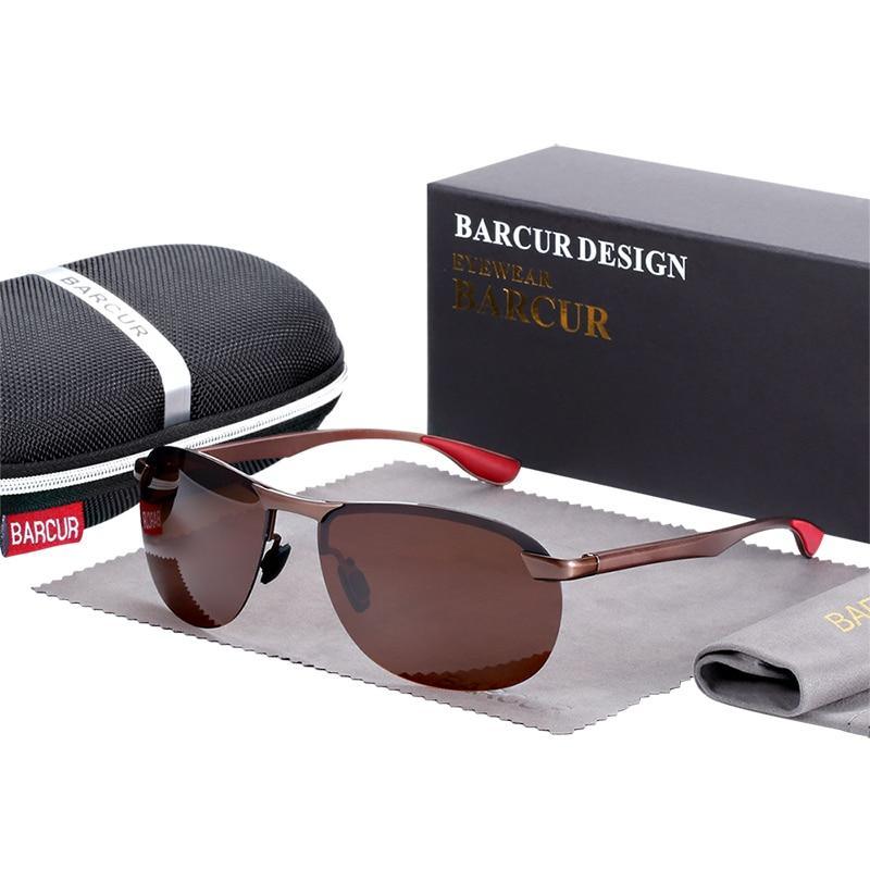 Sporty Polarized Pilot Sunglasses Aluminum Magnesium UV400