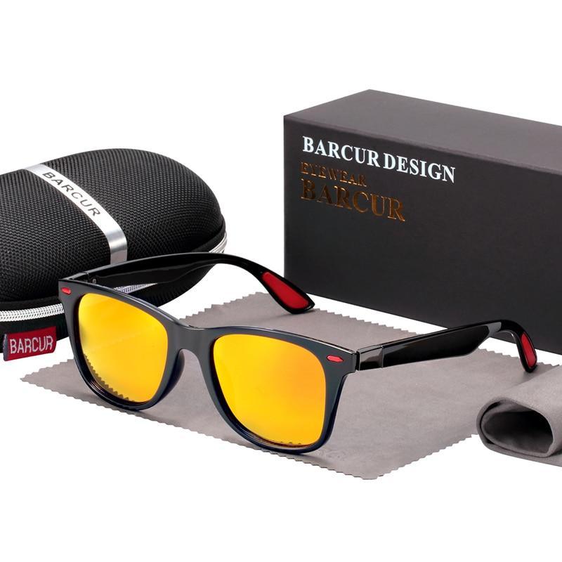 Vintage Square Polarized Sunglasses with UV400 Protection