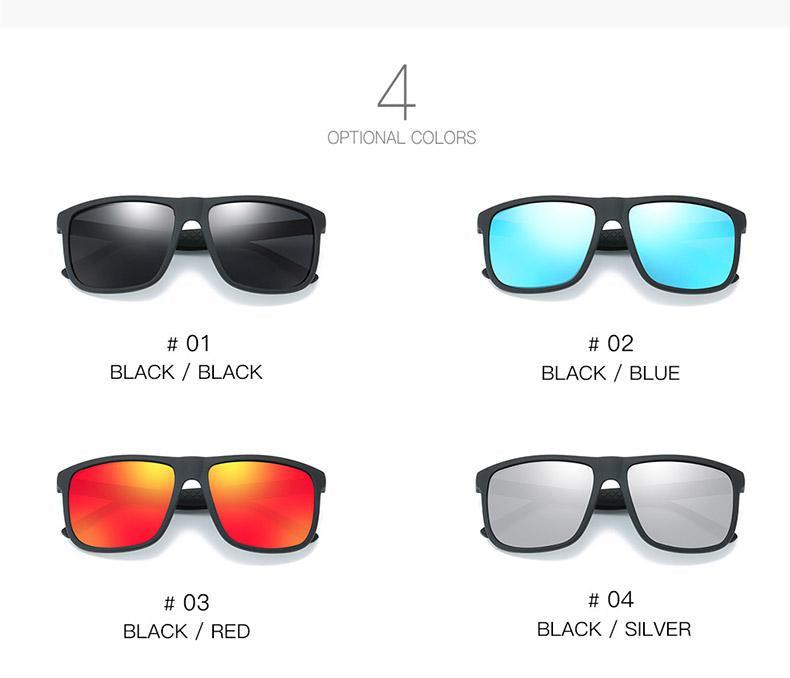 Classic Polarized Sport Sunglasses UV400 Protection Unisex Black
