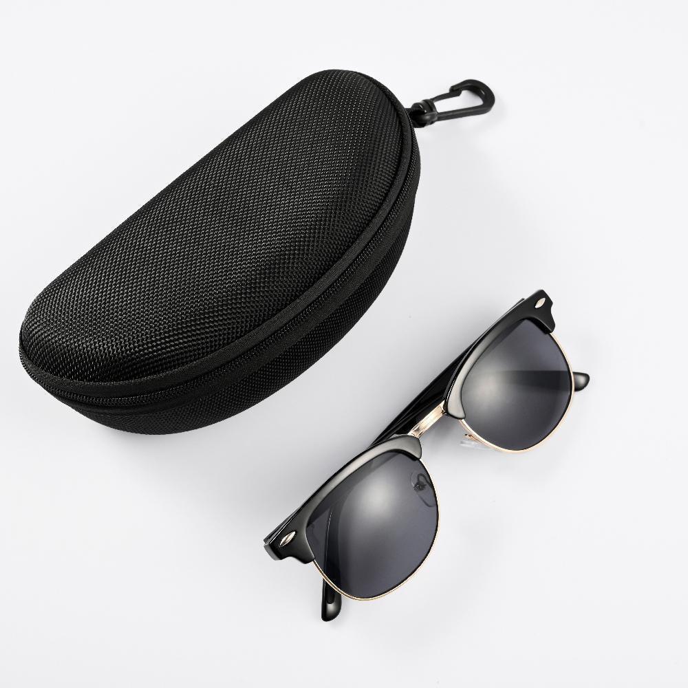 Polarized Semi-Rimless Vintage Sunglasses UV400 Retro Unisex