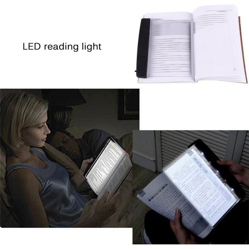 Minimalist LED Flat Plate Reading Light for Books & Travel