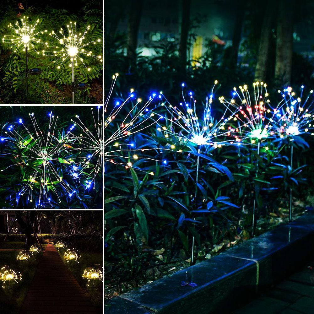 Modern LED Solar Firework Garden Lights – Whimsical Tree Shape