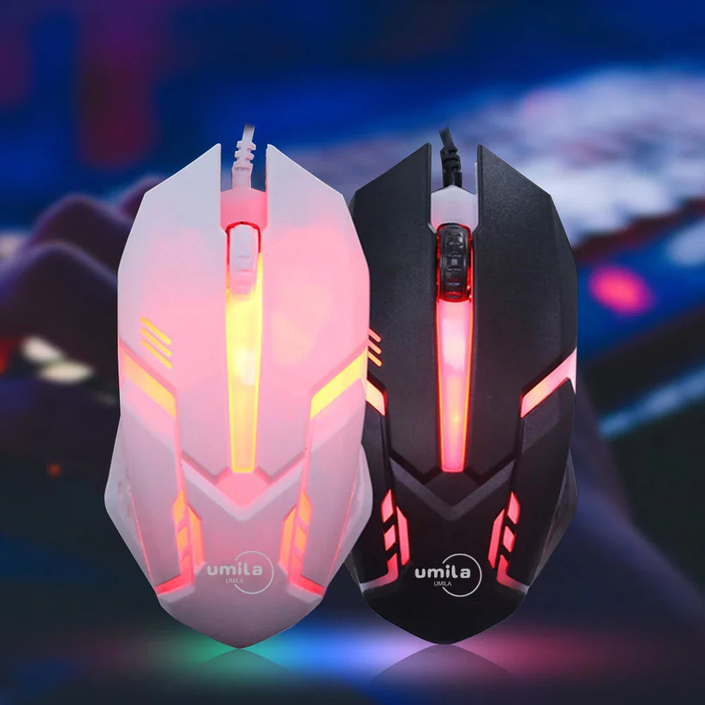Ergonomic 2.4G Wired RGB Backlit USB Gaming Mouse Optical Sensor 3D Style Compatible Laptops Computer Accessories