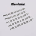 20pcs/lot 50-70mm Extended Extension Tail Chain Connectors Water Drop End Beads For DIY Jewelry Making Bracelet Necklace