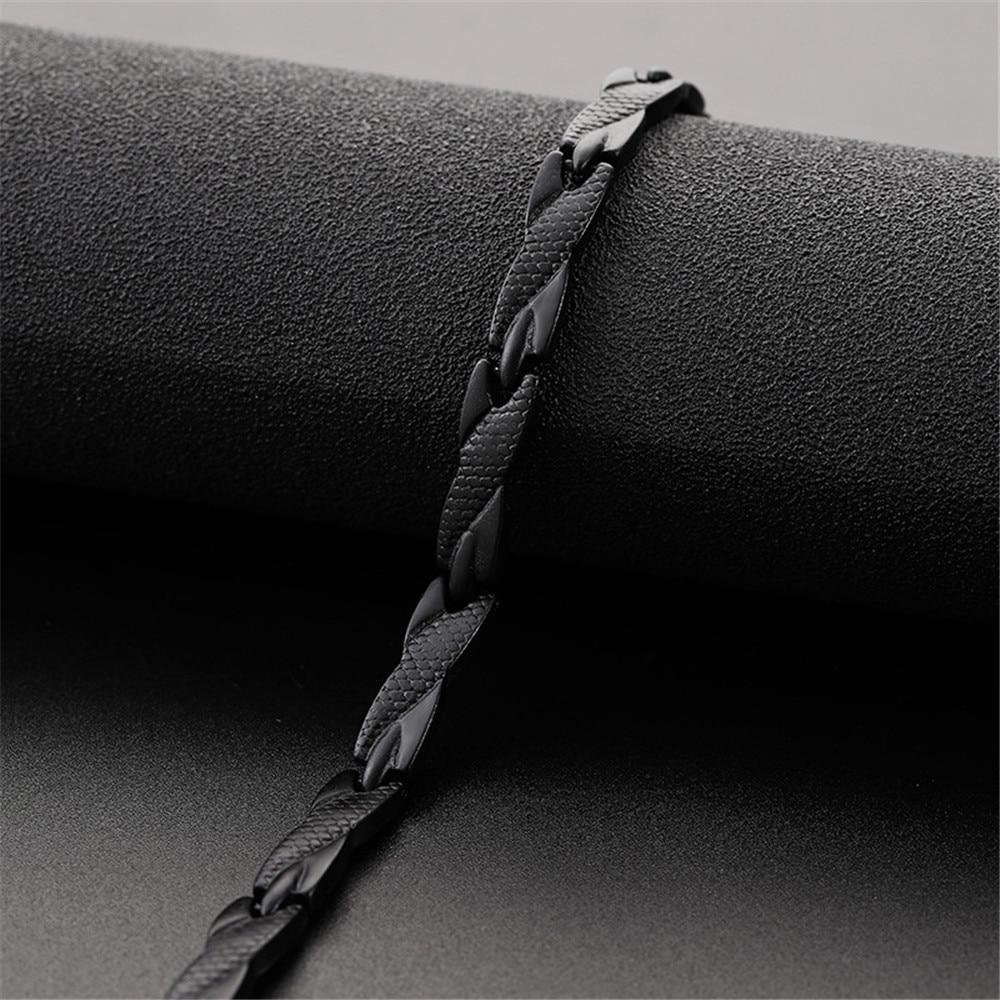 Modern Twisted Magnetic Bracelet in Gold and Silver Tone