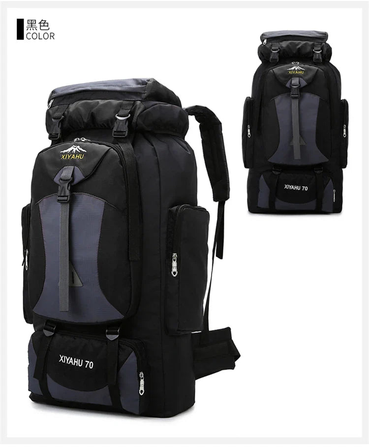 64L Waterproof Mountaineering Backpack – Large Capacity, Built for Adventure