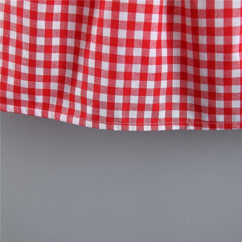 Infant Baby Girl Plaid Tutu Dress with Matching Hat Summer Set