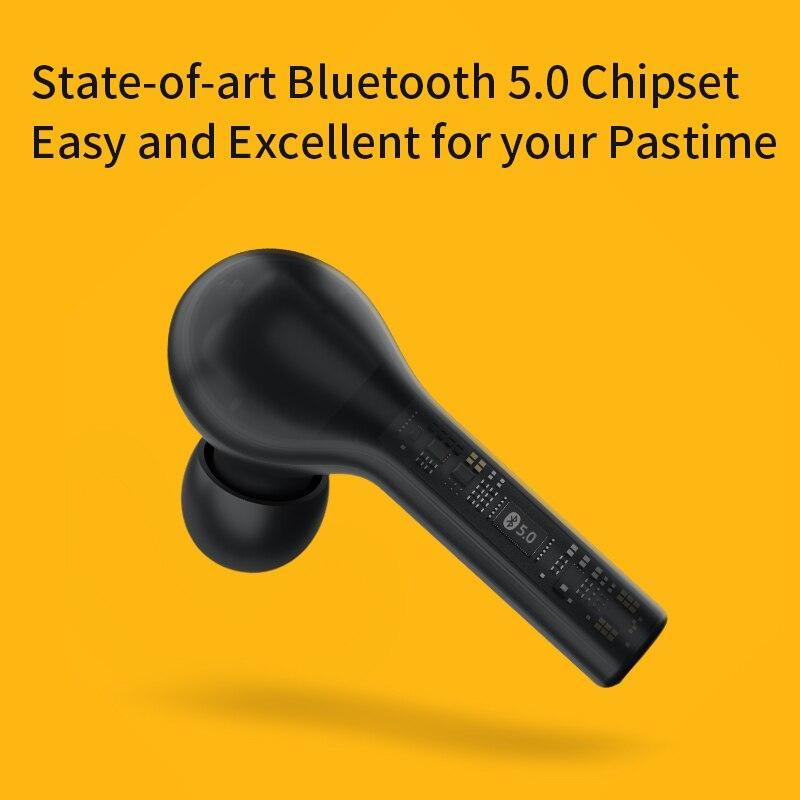 Wireless Bluetooth 5.0 Earbuds with Touch Control and Mic, Black