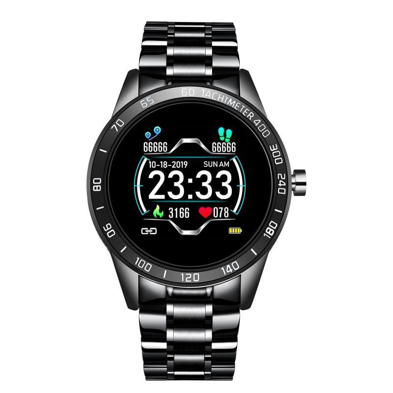 LIGE Men's LED Smart Watch with Blood Pressure & Heart Rate Monitor