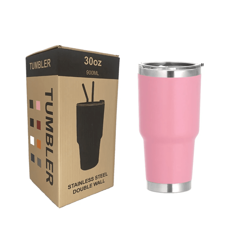 30oz Stainless Steel Insulated Travel Tumbler – Minimalist Design