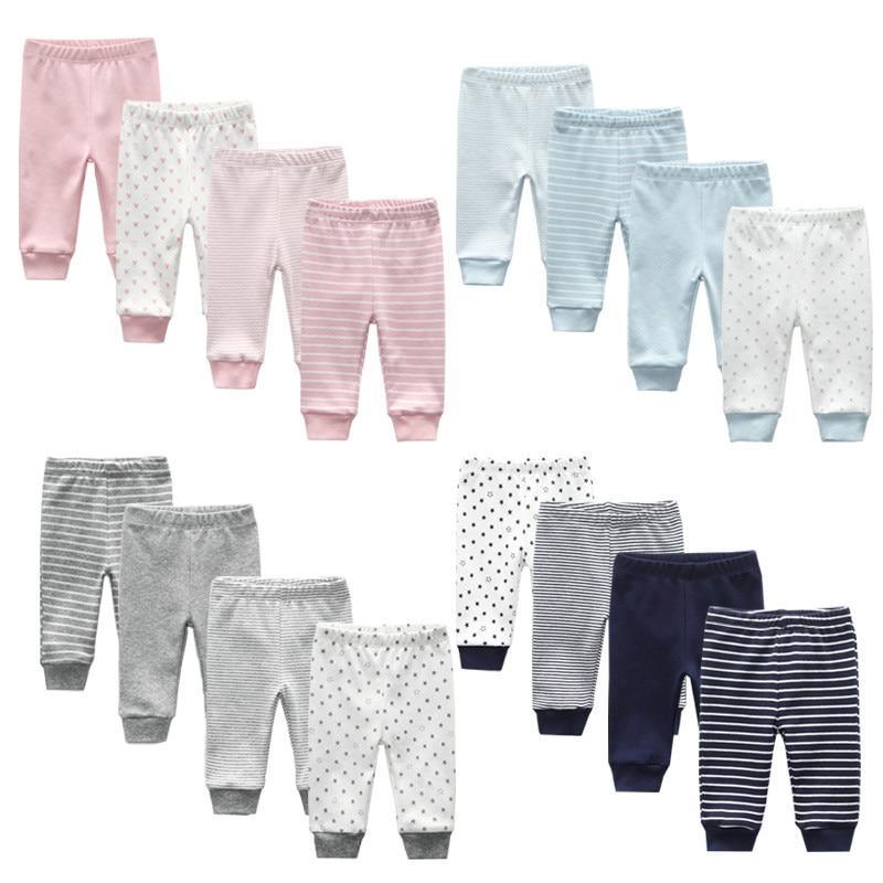 Baby Cotton Pants Set - Soft Everyday Cartoon Joggers for 0-24M
