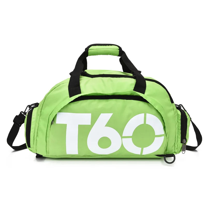 Multifunctional Waterproof Gym Duffel Bag – Large Travel Sports Backpack with Shoe Compartment