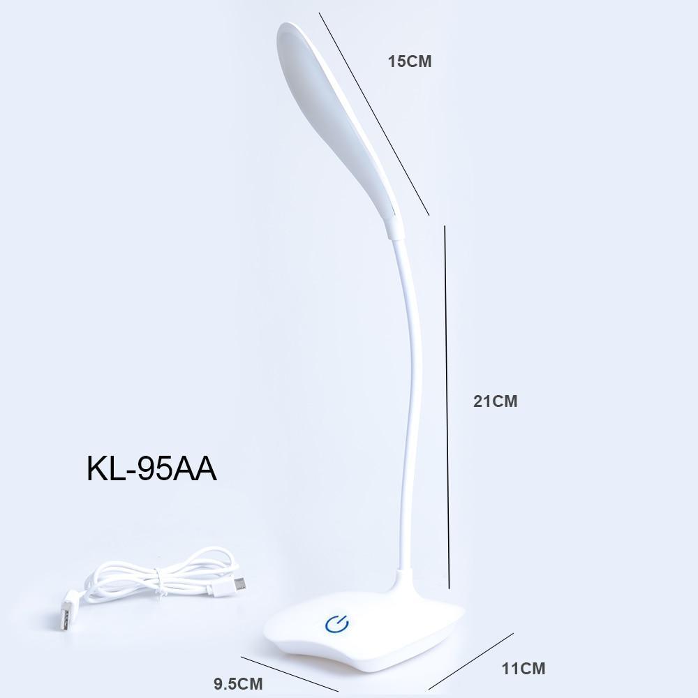 Modern LED White Desk Lamp with LCD Clock and USB Charging Port