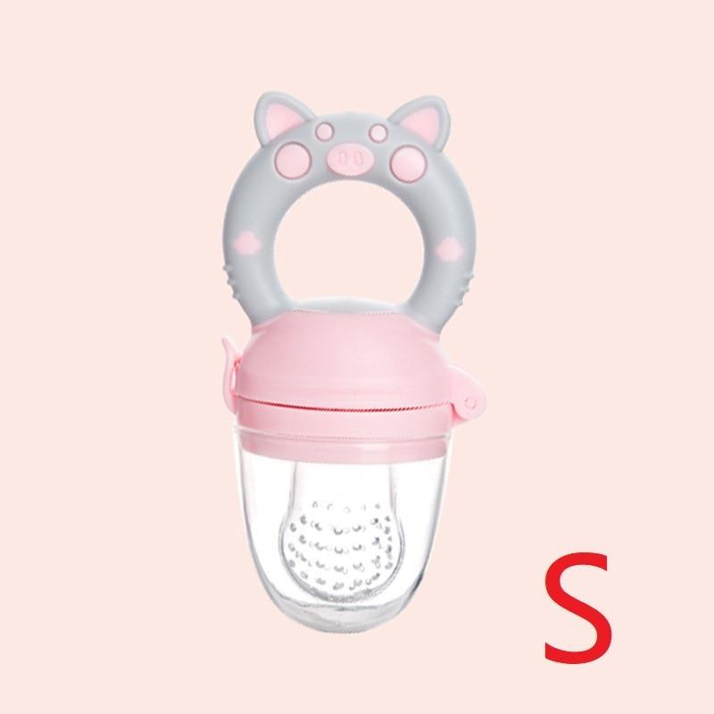 Cartoon Animal Silicone Baby Fruit Pacifier Feeder S-L