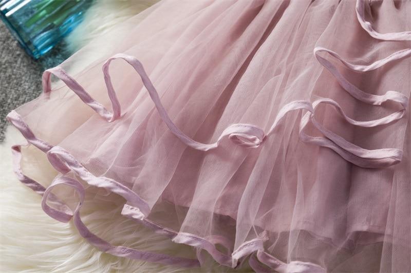 Luxury Floral Tulle Baby Girl Dress for Summer Parties and Events