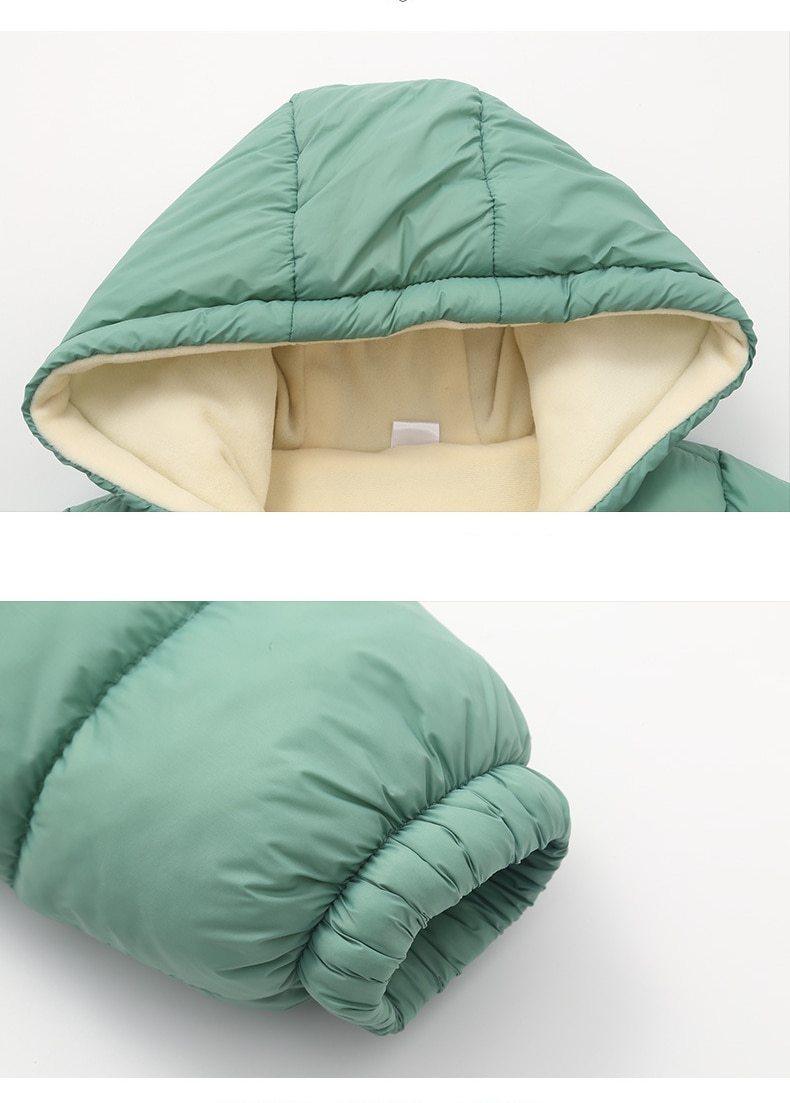 Infant Hooded Winter Jacket with Ear Details for Boys & Girls