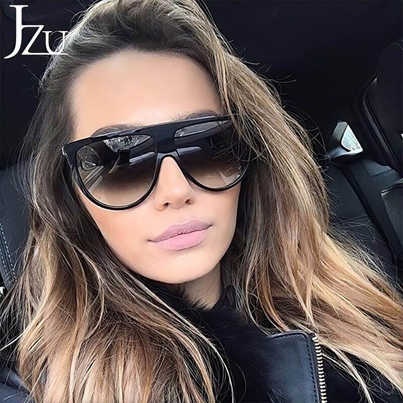 Vintage Retro Oversized Oval Square Sunglasses, UV400 Protection