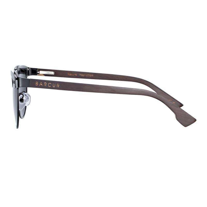 Retro Cat Eye Polarized Unisex Sunglasses with Stainless Steel