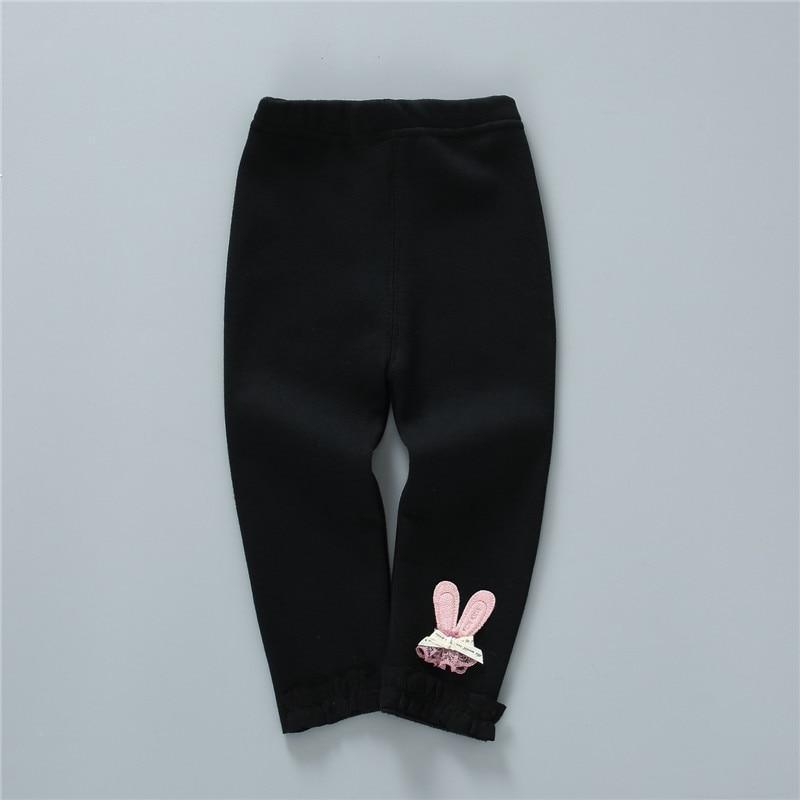 Newborn Baby Girl Knit Leggings Solid Color Elastic Waist