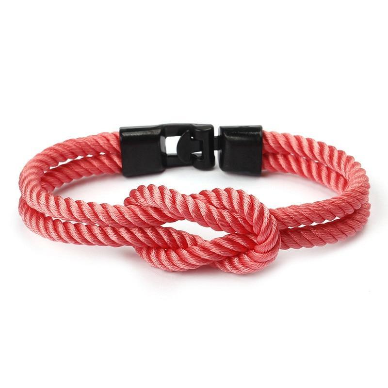Handmade Multi-Layer Braided Nylon Anchor Friendship Bracelet