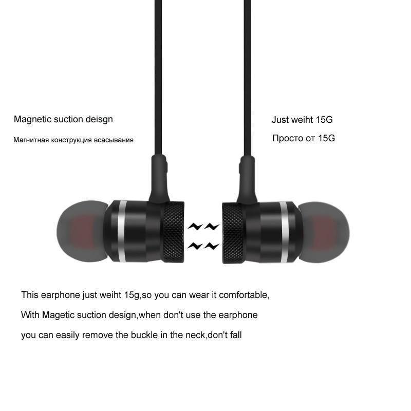 Magnetic Sports Neckband Bluetooth 5.0 Wireless Earphones