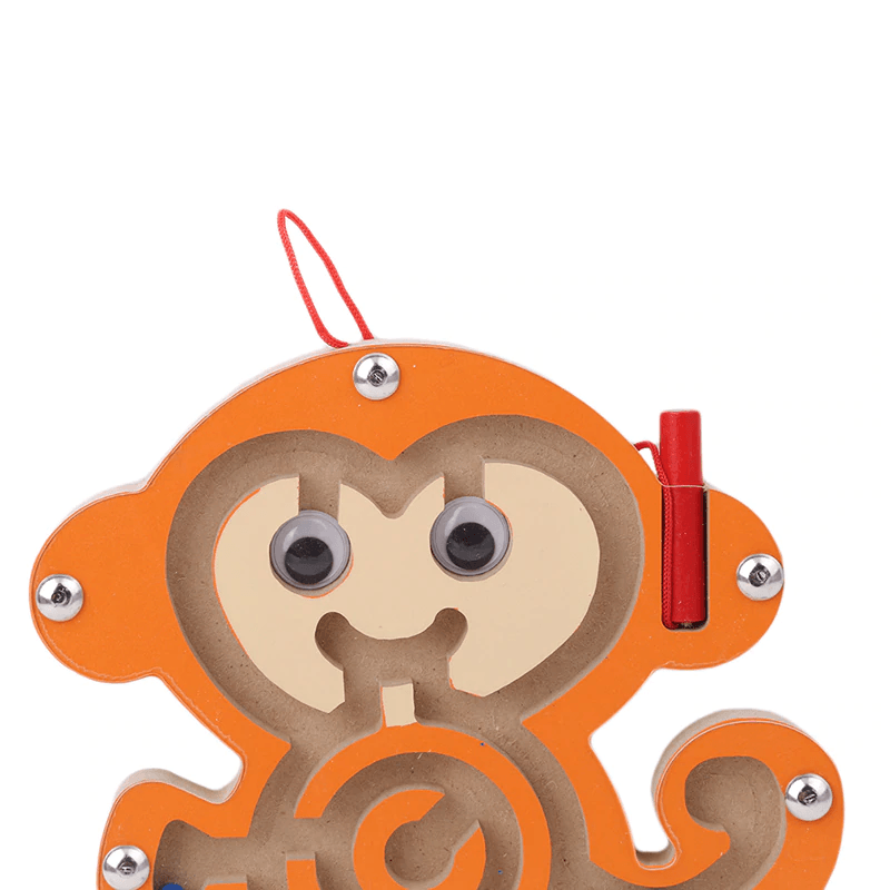 Wooden Magnetic Maze Puzzle Board for Kids Early Learning