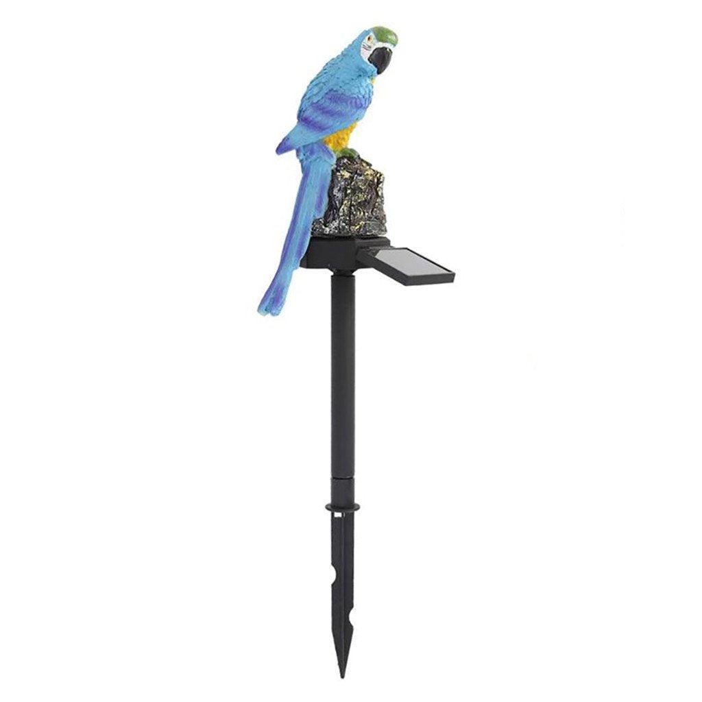 Solar Parrot Garden Lamp, Eclectic Waterproof LED Outdoor Light