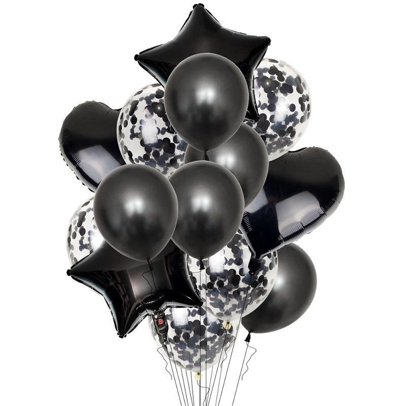 14-Piece Confetti Balloon Set for Kids Birthday Party Decor