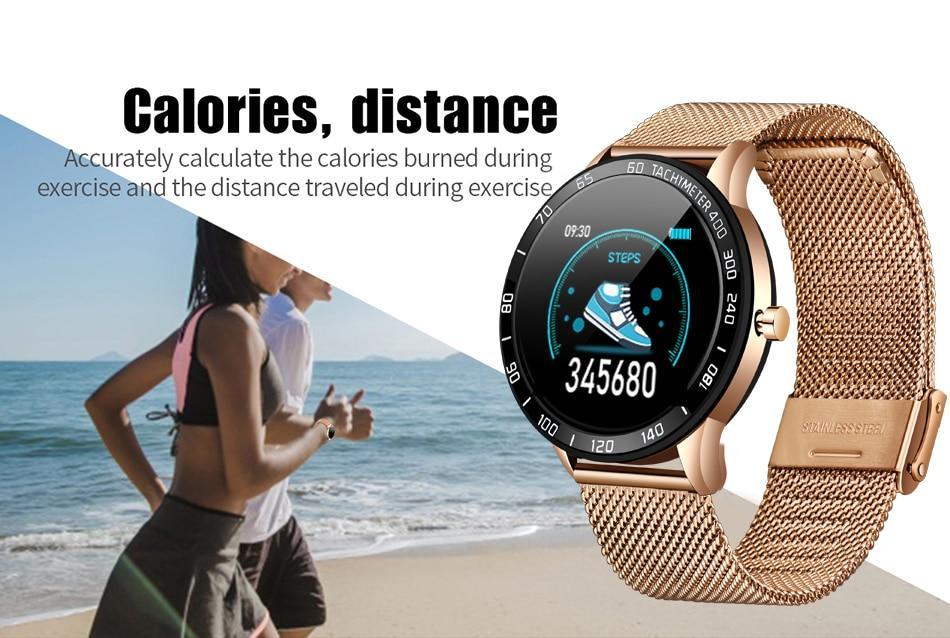Modern Luxury LED Smart Watch with Heart Rate & Fitness Tracker